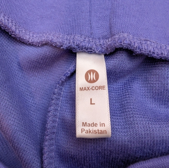 NWT. MEN'S JOGGERS. BLUE IRIS (LILAC). Size large by MAX CORE - Picture 4 of 9